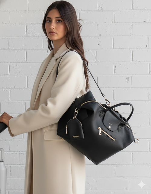 Sac à langer en cuir végan - Elvara