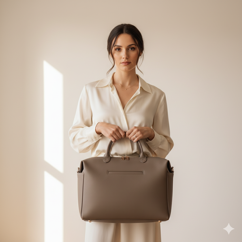 Sac à langer en cuir végan - Elvara